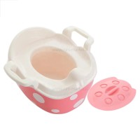 توالت آموزشی طرح خالدار رنگ صورتی