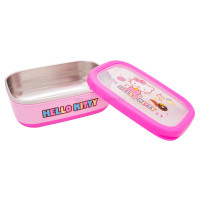 ظرف غذا بزرگ داخل استيل طرح کیتی رنگ صورتی برند خارجي