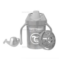لیوان دسته دار 230 میل رنگ پاستل طوسی تویست شیک Twistshake