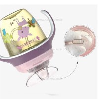 لیوان سوپاپ دار طرح آهو رنگ بنفش بیبی سیل Babisil