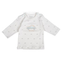 ست سه تکه طرح ماشین رنگ سفید_آبی برند دانالو