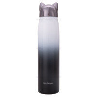 فلاسک آب استيل طرح گربه رنگ سرمه ای هلو دریم Hello dream