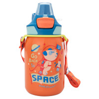 فلاسک آب استیل طرح دار رنگ نارنجی هلو دریم Hello Dream