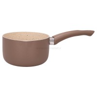 سرويس قابلمه تفلون گرانيت رنگ قهوه ای مدل نيليا عروس Aroos