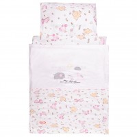 سرویس خواب مسافرتی2 کاره طرح حیوانات رنگ صورتی ایسیز isiz