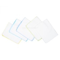 دستمال نخی 10 عددی رنگ سفید آبی mini damla