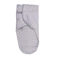 قنداق چسبی نوزاد طرح تیر و کمان طوسی بیبی فورلایف BABY4LIFE