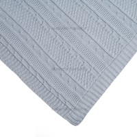 پتو بافت نوزاد رنگ آبی بی بی فورلایف Baby4life