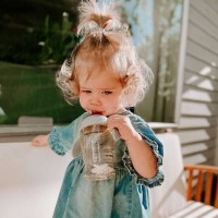 لیوان آبمیوه خوری 180 میل رنگ آبی هی اور شی Heorshe