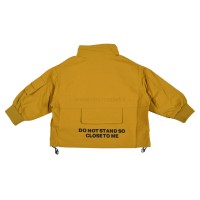 بارانی اسپرت طرح تک جیب رنگ خردلی