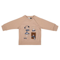 بلوز شلوار پسرانه طرح حیوانات رنگ خاکی ایندیگو Indigo