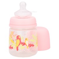 شیشه شیر کارتونی 150 میل طرح طوطی رنگ صورتی سواوینکس Suavinex