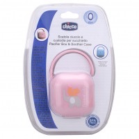 قاب پستانک طرح فیل رنگ صورتی چیکو chicco