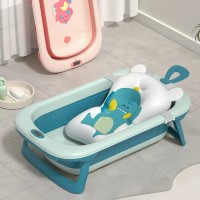 وان حمام آکاردئونی سه تیکه طرح ساده دماسنج دار رنگ آبی خارجی