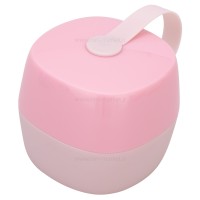 قاب پستانک آویز دار رنگ طوسی صورتی برند خارجی