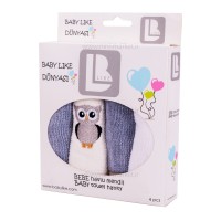 حوله دست و صورت 4 عددی بی بی لایک Baby like طرح جغد