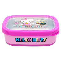 ظرف غذا بزرگ داخل استيل طرح کیتی رنگ صورتی برند خارجي