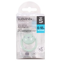 پستانک 4-18 ماه طرح خرگوش رنگ سبز سواوینکس SUAVINEX