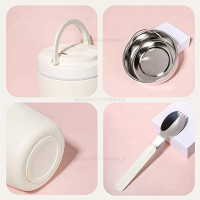 فلاسک غذا دو محفظه ای رنگ کرم پینکا Pinkah