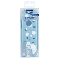 ست مسواک 6-36 ماه طرح خال خال رنگ آبی چیکو Chicco