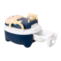 توالت آموزشی طرح گاو شاخدار رنگ آبی برند خارجی