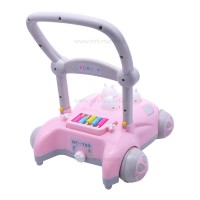 واکر موزیکال کودک مدل خرگوش صورتی 766