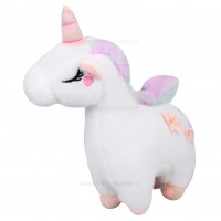 عروسک اسب تک شاخ پرنسس سایز 20سانت رنگ سفید خارجی