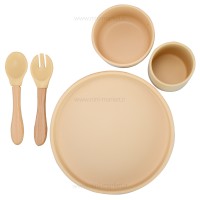 ست ظرف غذا 6 تیکه رنگ زرد minik oioi