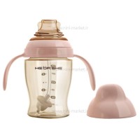 لیوان آبمیوه خوری 180 میل رنگ صورتی هی اور شی Heorshe