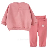 بلوز شلوار دخترانه طرح Hello رنگ صورتی ایندیگو Indigo