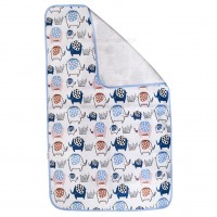 زیرانداز تعویض طرح فیل سایز کوچک رنگ آبی ایسیز