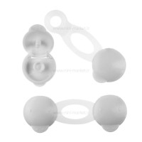 قفل چند منظوره دکمه ای بزرگ رنگ سفید نینو Ninno