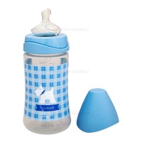 شیشه شیر پیچازی 270 میل طرح سگ رنگ آبی سواوینکس Suavinex