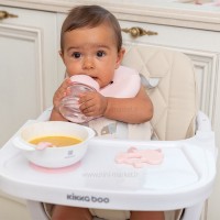 ظرف غذا همراه با قاشق حرارتی رنگ صورتی کیکابو Kikkaboo