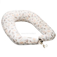 تشک گارد دار آنتی رفلاکس 5 کاره طرح برگ ساده رنگ شیری Isiz