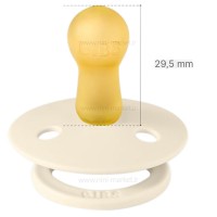 پستانک تکی گرد لاتکس 6 - 18 ماه لیمویی بیبز BIBS (بدون جعبه)