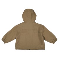 بارانی اسپرت طرح دو جیب رنگ خاکی