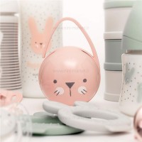 قاب پستانک طرح خرگوش صورتی سواوینکس Suavinex