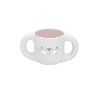 ست غذاخوري 5 تکه طرح خرگوش رنگ صورتی سواوینکس Suavinex