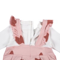 سرهمي پيشبندي طرح ستاره رنگ صورتي ایندیگو Indigo