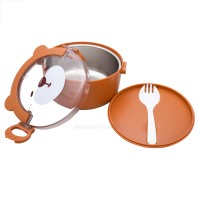 ظرف غذا خرس یک طبقه رنگ قهوه ای برند خارجی