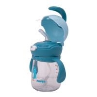 لیوان آبمیوه خوری نی دار 220 میل طرح پرنده آبی رووکو Rovco