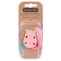 بند پستانک طرح خرس صورتی سواوینکس Suavinex