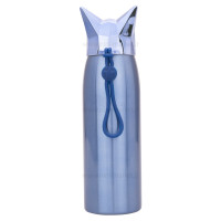 فلاسک آب استيل طرح روباه رنگ سرمه ای هلو دریم Hello dream