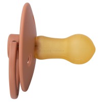 پستانک تکی لاتکس سایز 6 -18 ماه رنگ آجری فاقد جعبه بیبز Bibs