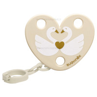 بند پستانک طرح قو و قلب سوآوینکس suavinex