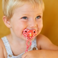 پستانک تک عددي 18 ماه به بالا ارتودنسي طرح طوطی قرمز سواوینکس Suavinex  (بدون جعبه)