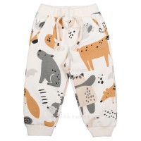 بلوز شلوار پسرانه طرح حیوانات رنگ کرم ایندیگو Indigo