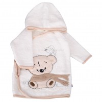 ست حوله 5 تیکه طرح خرس و جوجه رنگ کرمی مادرکر mothercare