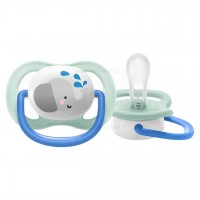 پستانک بادامی تکی الترا ایر 0 - 6 ماه طرح فیل اونت Avent  (بدون جعبه)